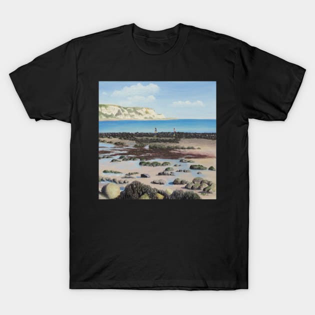 The Warren Beach, Folkestone T-Shirt by richardpaul